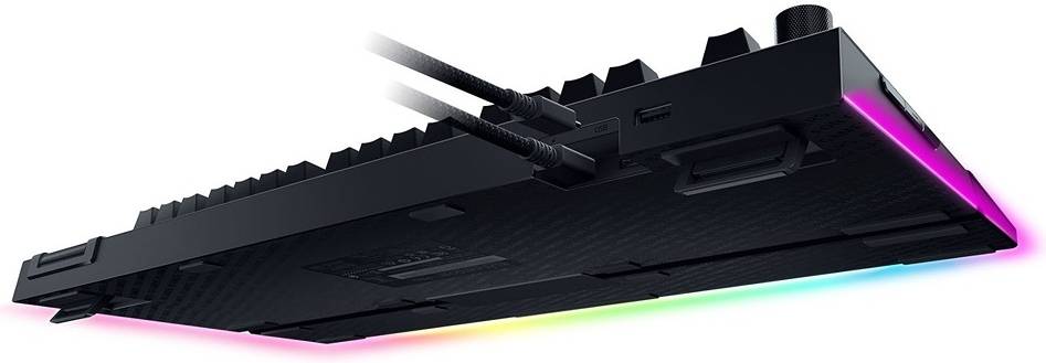 Razer BlackWidow V4 Pro RGB Mechanical Gaming Keyboard, Razer Yellow Switches, Command Dial, 5 Dedicated Macros Keys, English US Layout, Detachable Type-C Cable, Black