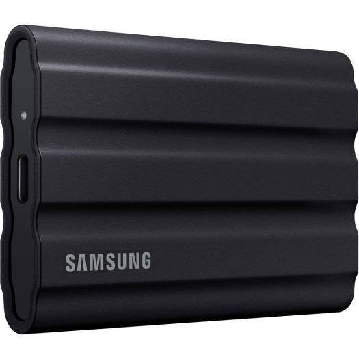 Samsung T7 Shield 2TB Portable External SSD, USB 3.2 Gen2 Interface (10 Gbps), Read/Write Speeds Up to 1050/1000 MB/s, AES 256-bit Encryption, Rugged, IP65 Dust & Water Resistant, Black | MU-PE2T0S/WW