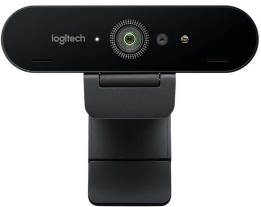 Logitech Brio 4k Stream Edition Webcam, Ultra HD 4K/30fps, 1080p/60fps Streaming, USB 3.0 Cable and USB 2.0, Autofocus, Built-In Stereo Microphone, 65°/78°/90°, Webcam - Black I 960-001194