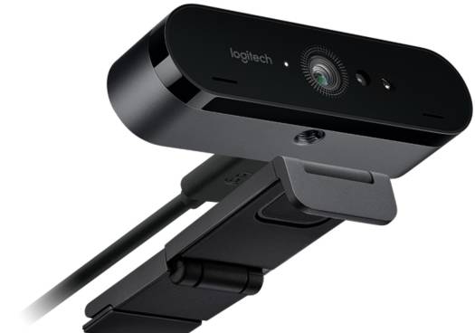 Logitech Brio 4k Stream Edition Webcam, Ultra HD 4K/30fps, 1080p/60fps Streaming, USB 3.0 Cable and USB 2.0, Autofocus, Built-In Stereo Microphone, 65°/78°/90°, Webcam - Black I 960-001194