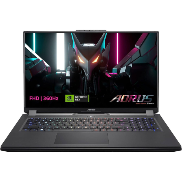 GIGABYTE AORUS 17H BXF-74US554SH Gaming Notebook 13th Gen Intel Core i7-13700H, 17.3'' FHD IPS, 16GB RAM, 1TB SSD, NVIDIA RTX 4080 12GB, Win 11 Home