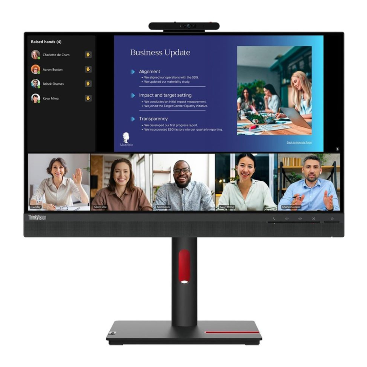 Lenovo ThinkVision T24d-10 24 Inch WUXGA Monitor