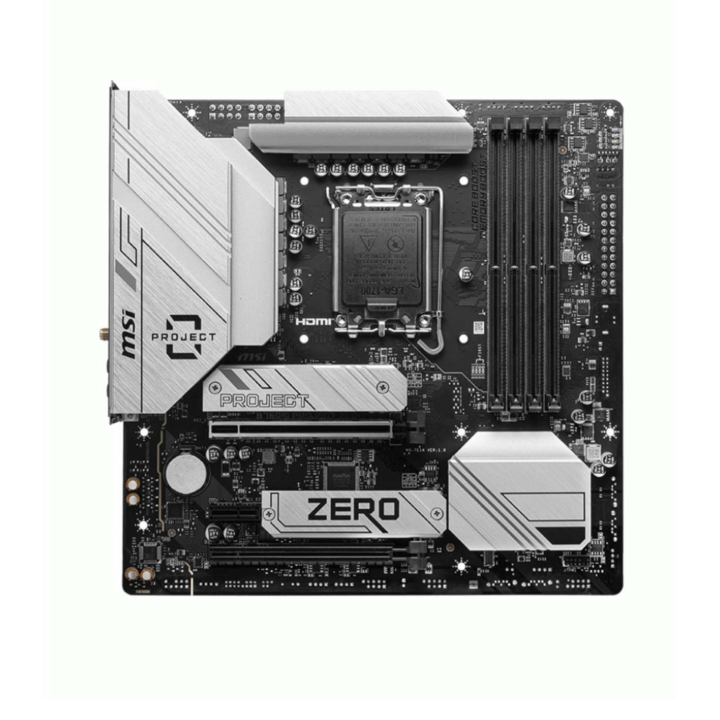 MSI B760M Project Zero LGA 1700 mATX DDR5 Motherboard - Image 2