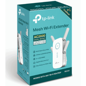 TP-Link AC2600 Dual Band Mesh Wi-Fi Range Extender – RE650 V2