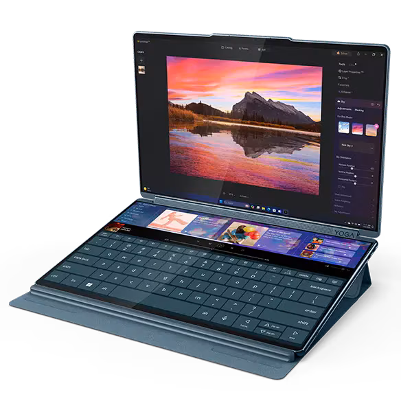 Lenovo Yoga Book 9 14IAH10 83KJ0001US Intel Core Ultra 7 255H, 14" 2.8K OLED Touch, 32GB RAM, 1TB SSD, Win 11 Home, Tidal Teal. - Image 7