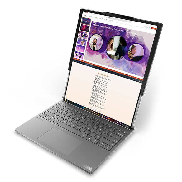 Lenovo ThinkBook Plus Gen 6 Rollable Laptop 21TR0003US, Intel Core Ultra 7 258V, 16.7" 2.3k OLED, 32GB RAM, 1TB SSD, Win 11 Pro, Luna Grey. - Image 3