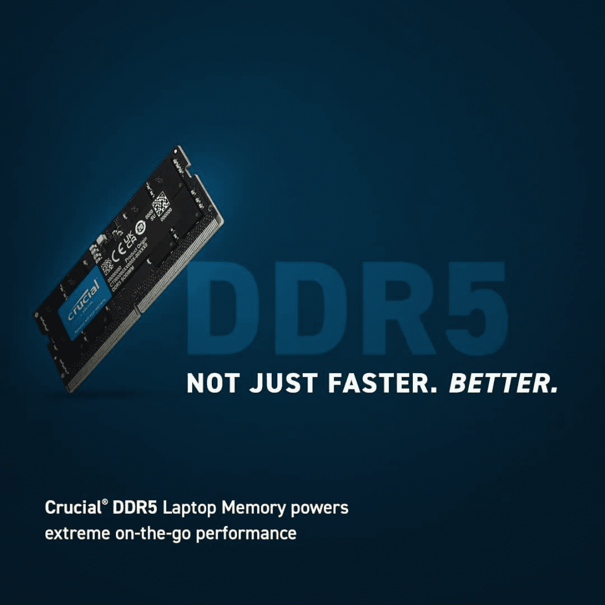 Crucial 32GB DDR5-5600 MHz SODIMM Laptop Memory - Image 2